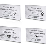 Genuine White Marble Marker - Free Engraving & Icon