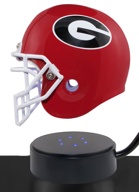 Football Adult or Medium Cremation Urn & University of Georgia Bulldogs Hover Helmet Décor - Free Engraving
