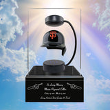 Baseball Cremation Urn & San Francisco Giants Hover Helmet Décor