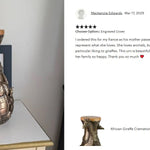 Safari Giraffe Cremation Urn