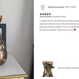 Safari Giraffe Cremation Urn