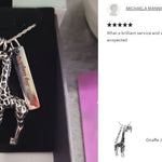 Giraffe Jewelry Urn - Love Charms™ Option