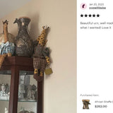 Safari Giraffe Double Cremation Urn - For Two People