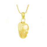 Gold Baby Bootie Ash Pendant Urn - Love Charms Option