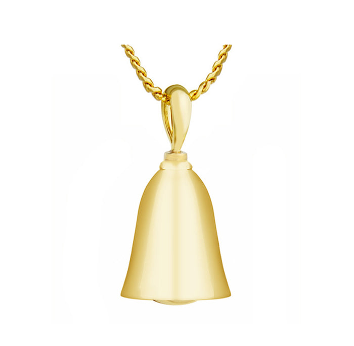 Love Bell 14KT Gold Cremation Jewelry Urn - SHIPS NOW