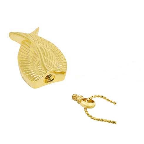 Angel Wings Gold Necklace Ash Urn - Love Charms™ Option
