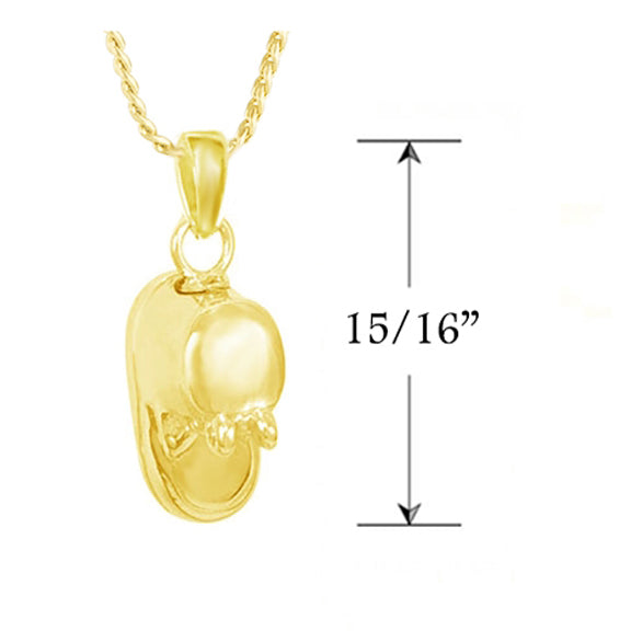 Baby Bootie 10KT or 14KT Gold Cremation Jewelry Urn - SHIPS NOW