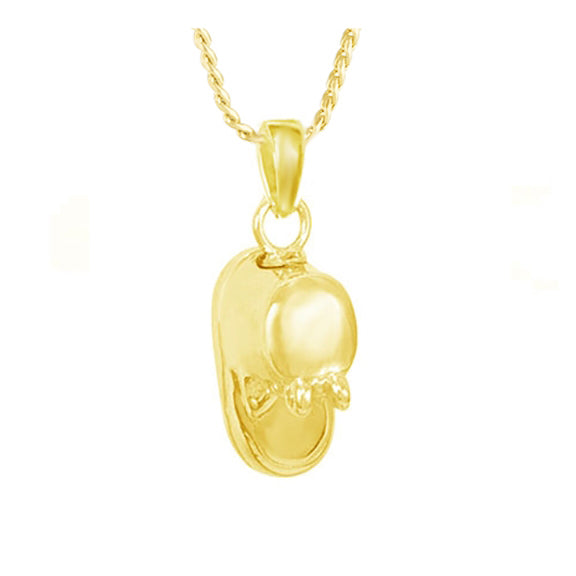 Baby Bootie 10KT or 14KT Gold Cremation Jewelry Urn - SHIPS NOW