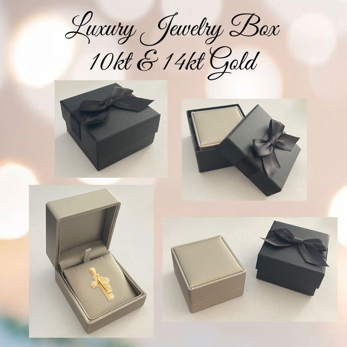 Memorial Cross 14KT Gold CZ Reversible Cremation Jewelry Urn - SHIPS NOW