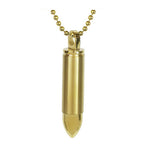 Gold Bullet Pendant Urn - Love Charms™ Option