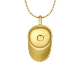 Golden Baseball Cap Ash Urn - Love Charms™ Option