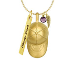 Golden Baseball Cap Ash Urn - Love Charms™ Option