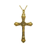 Crucifix Gold Cremation Urn - Love Charms™ Option