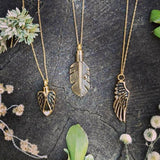 Gold Angel Wings Cremation Urn - Love Charms™ Option 