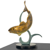 Fresh Water Fishing Art Wood Adult Urn – Handmade Wood Urn