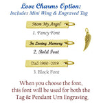 Pendant Urn - Love Charms Option