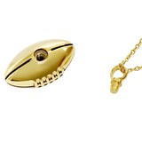 Golden Football Pendant Ash Urn - Love Charms™ Option