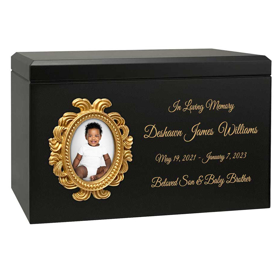 Gold Photo Frame Child Cremation Urn