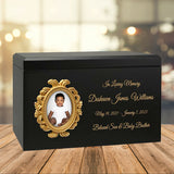 Gold Photo Frame Child Cremation Urn