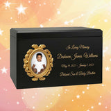 Gold Photo Frame Child Cremation Urn