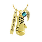 Golden Gloves Boxing Ash Pendant Urn - Love Charms Option