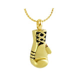 Golden Gloves Boxing Ash Pendant Urn - Love Charms Option