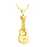 Acoustic Guitar 10KT or 14KT Gold Cremation Jewelry Urn - SHIPS NOW