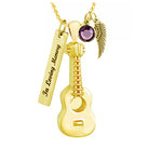 Acoustic Gold Guitar Ash Urn - Love Charms™ Option