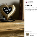 Forever Brass Heart Keepsake Urn - Free Engraving