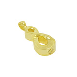 Infinity Gold Ash Pendant Ash Urn - Love Charms Option
