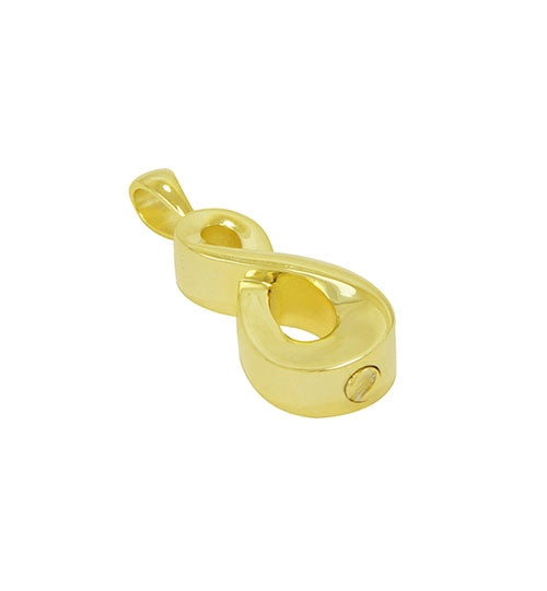 Infinity Gold Ash Pendant Ash Urn - Love Charms Option