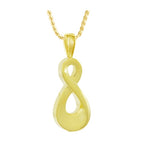 Infinity Gold Ash Pendant Ash Urn - Love Charms Option