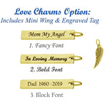 Gold Love Charms - Birthstone Option