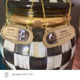 Photo Gold Medallion Urn Name Plates - Birth & Passing Stone Option