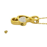 Music Of The Heart Gold Cremation Jewelry Urn