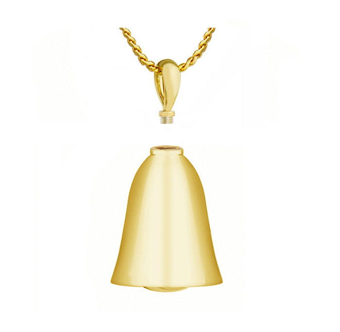 Love Bell 14KT Gold Cremation Jewelry Urn - SHIPS NOW