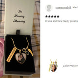 Gold Photo Pendant Heart Jewelry Urn - Love Charms® Option