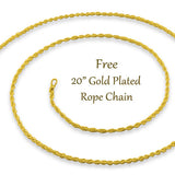 20" Gold Plated Rope Chain