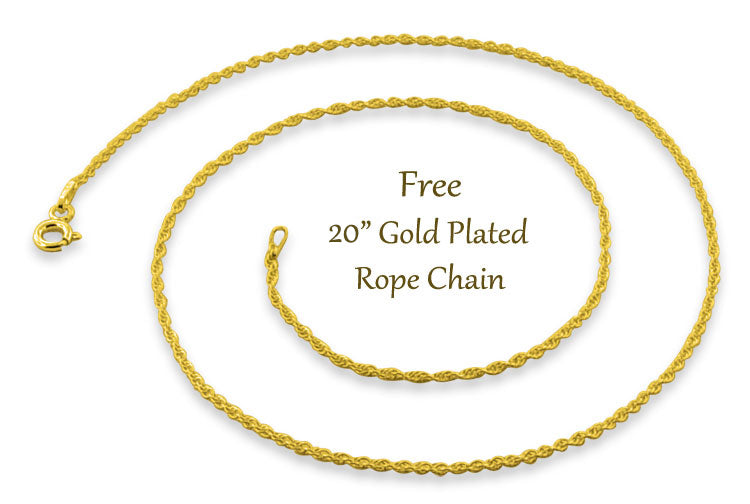20" Gold Plated Rope Chain