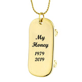 Skateboard Gold Pendant Ash Urn