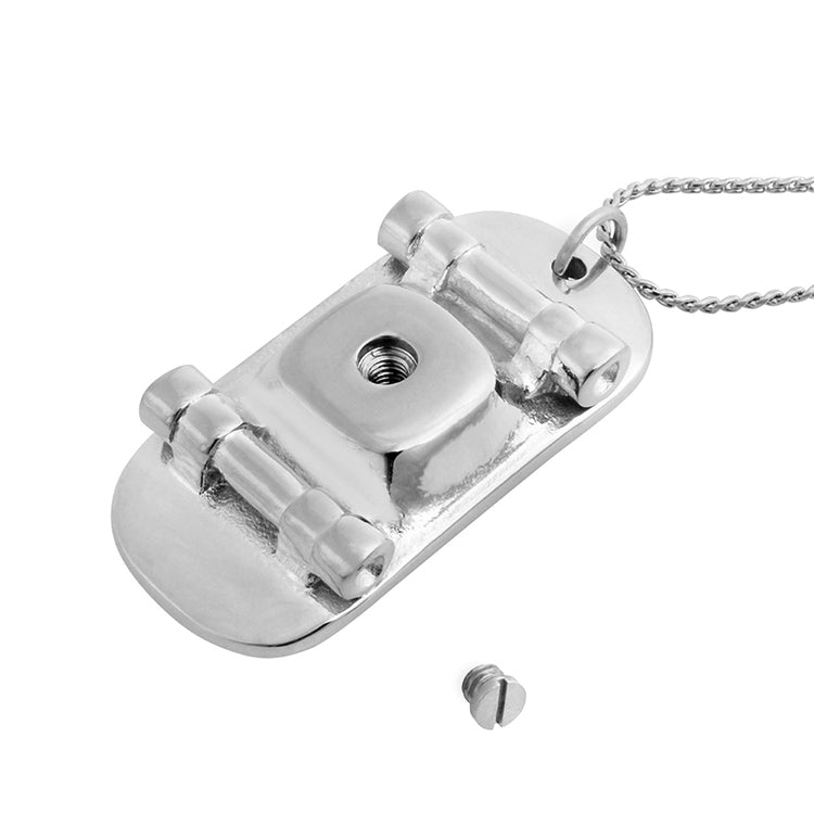 Skateboard Pendant Ash Urn - Love Charm Option