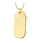 Skateboard Gold Pendant Ash Urn