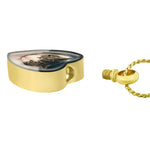 Pet Color Photo Gold Pendant Heart Jewelry Ashes Urn - Love Charms® Option 