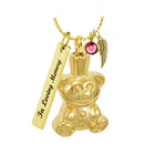 Gold Bear Pendant Urn - Love Charms™ Option