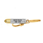 Gold Tipped Bullet 357 Magnum Key Chain Urn Engraved