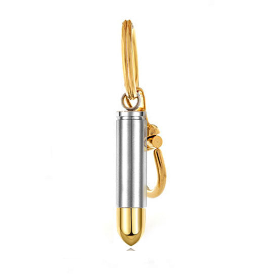 Gold Tipped Bullet 357 Magnum Key Chain Urn 