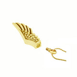 Angel Wings Gold Ash Urn - Love Charms Option