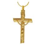 Unisex Gold Wooden Cross Urn - Love Charms™ Option