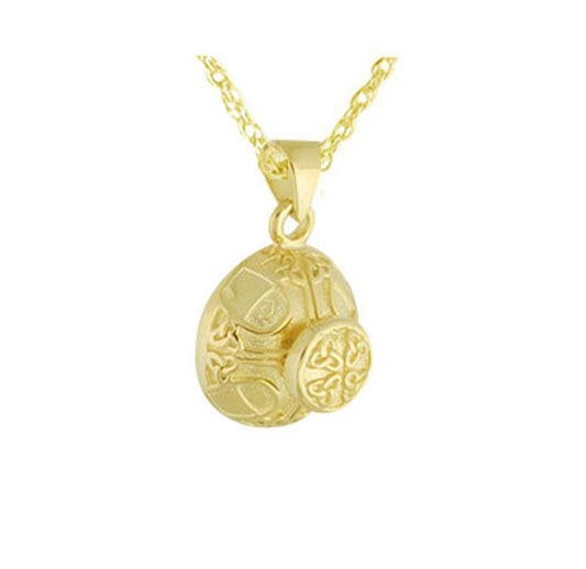 Old World Golden Celtic Knot Ash Urn - Love Charms® Option
