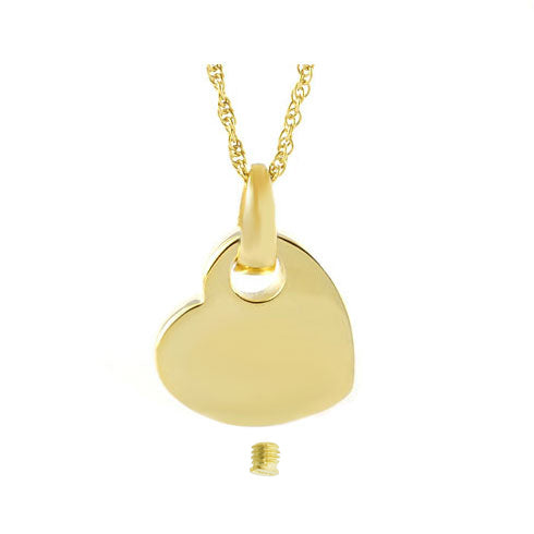 Simply Love Gold Heart Ash Urn - Love Charms™ Option 